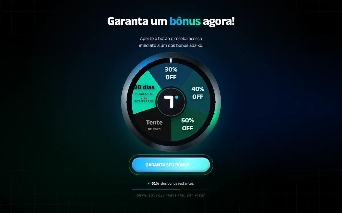 Bônus TAV · Trade ao Vivo no computador