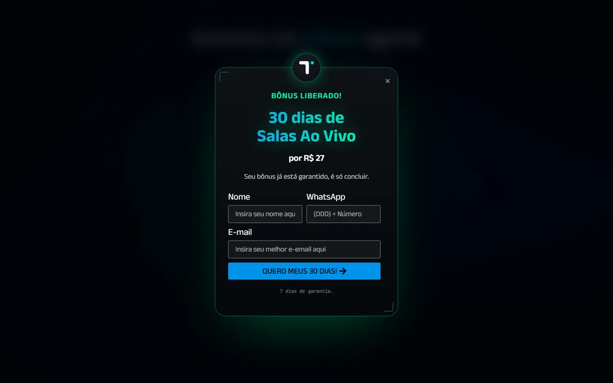 Bônus TAV · Trade ao Vivo no computador