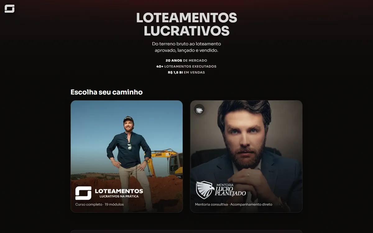 Loteamentos Lucrativos no computador