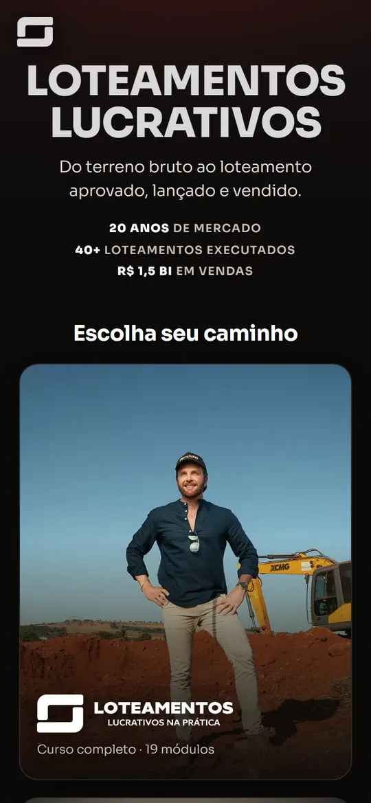 Loteamentos Lucrativos no celular