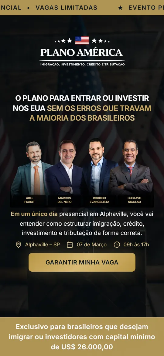 Plano América no celular